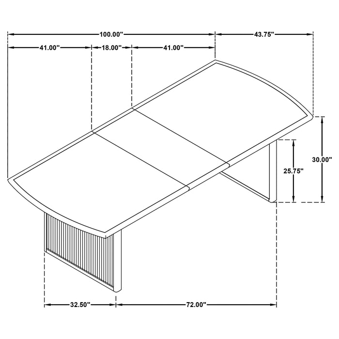 Mason - Removable Extension Leaf Dining Table - Black
