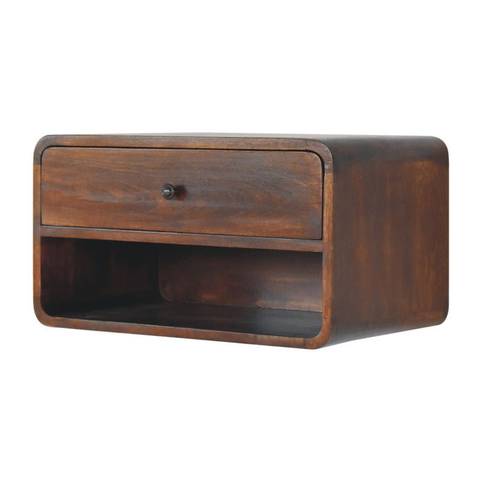 Curve Upper Slot Floating Nightstand