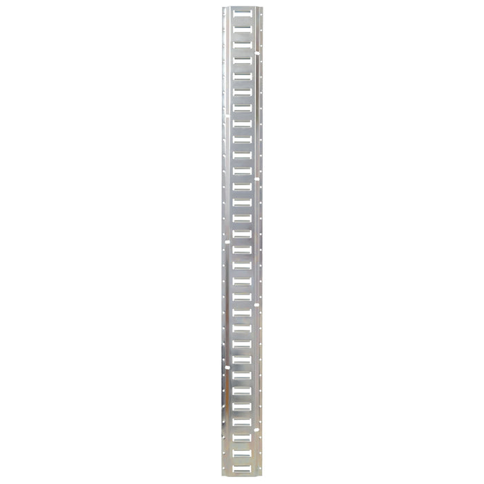 Universal E Track Tie-Down Rail Kit For Trucks, Vans, Garages - Silver