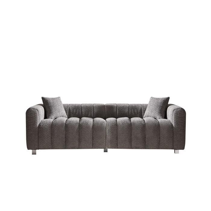 Modern 3 Seater Sofa With 2 Pillows