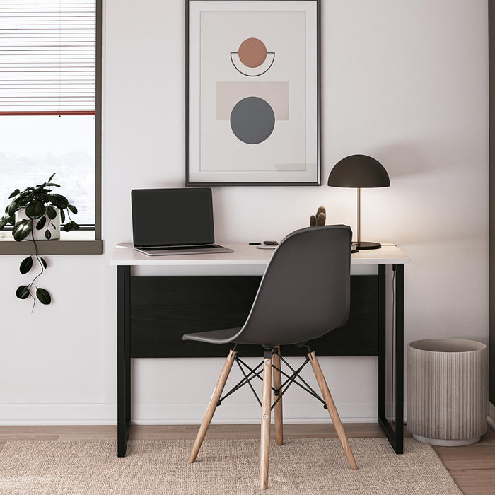Sorina - Writing Desk - White / Light Oak