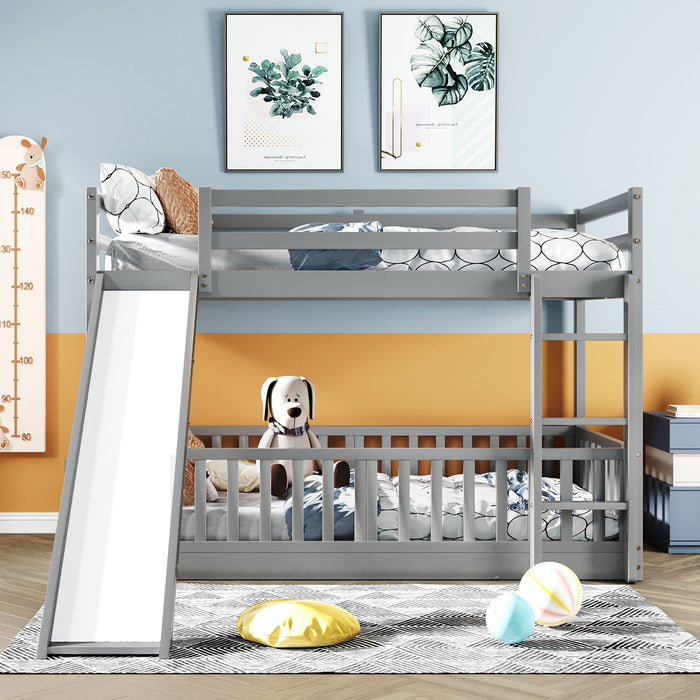 Functional Bunk Bed & Convertible Ladder And Slide
