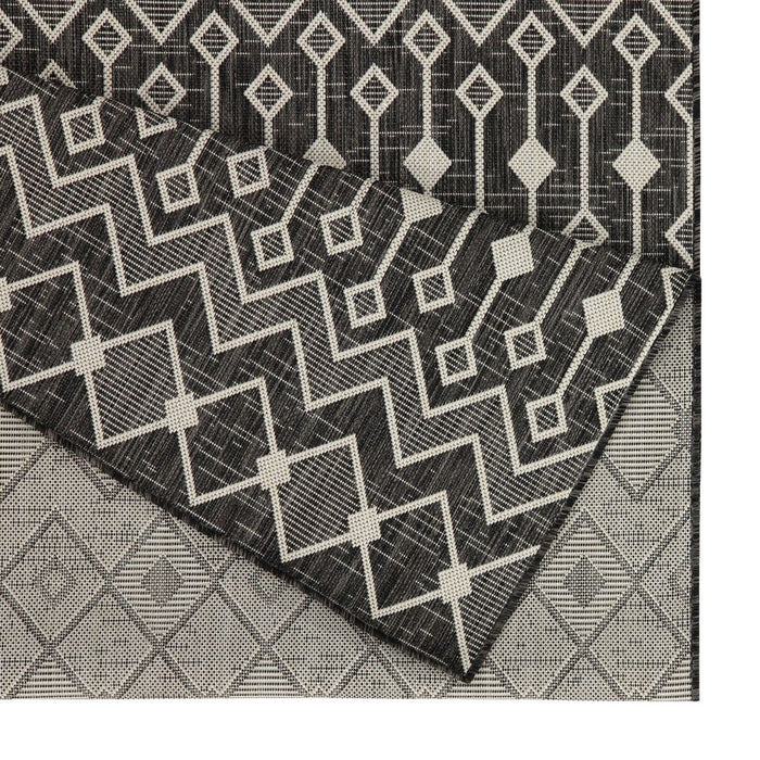 Sunshine - 5'3" X 7'3" Indoor, Outdoor Area Rug - Anthracite