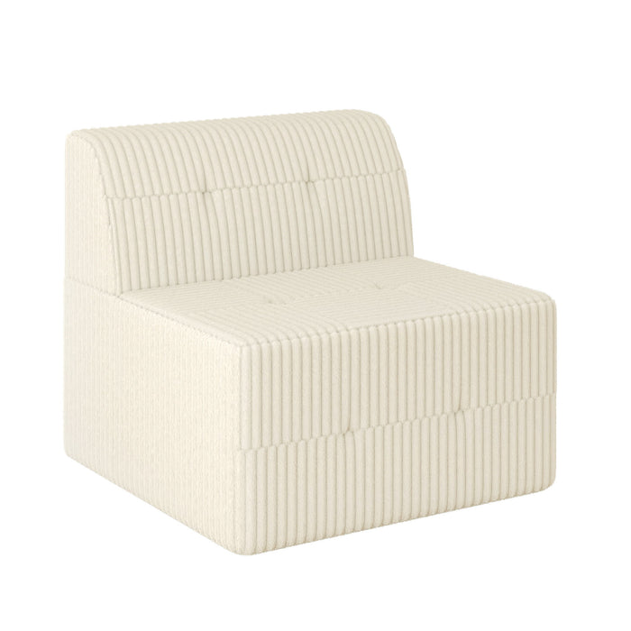 Modern Minimalist Sleeper Sofa, Compressed Sectional Single Seat