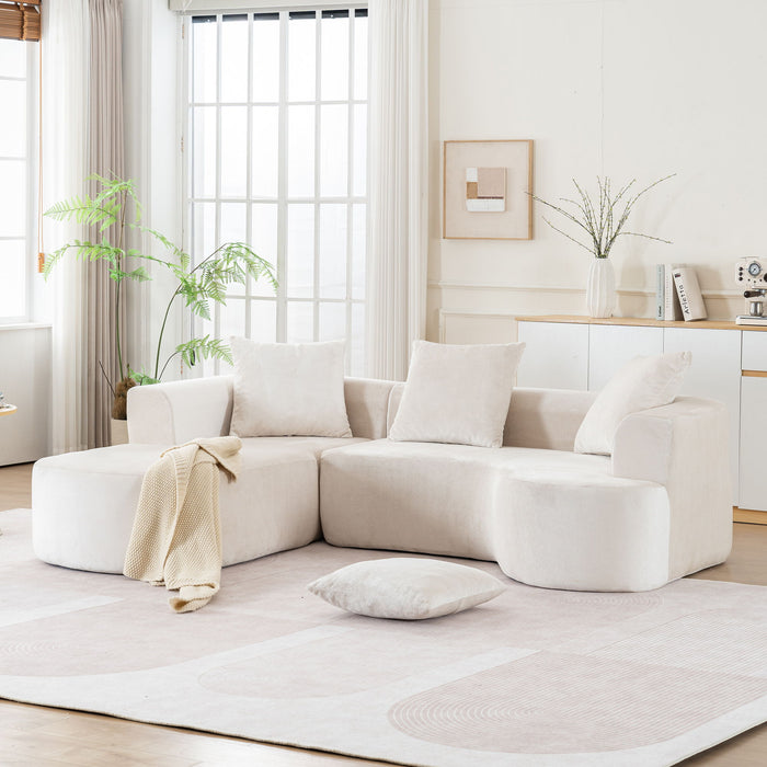 Modular Sectional Sofa With L Shape Chaise With Deep Seat