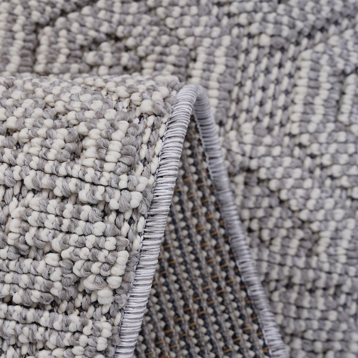 Guros - 8' X 10' Geometric Indoor / Outdoor Area Rug - White