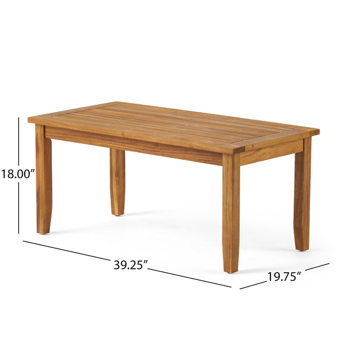 Outdoor Chat Set With Coffee Table And Loveseat