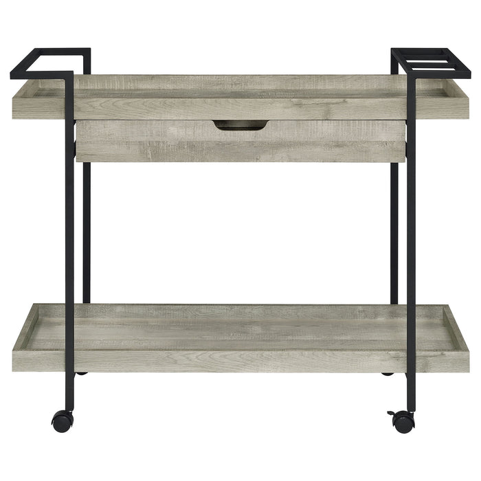 Begonia - 1 Drawer Cart - Driftwood