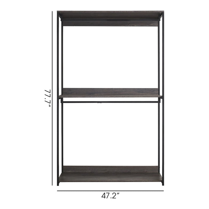 Monica - Farmhouse Industrial Wood Walk In Closet
