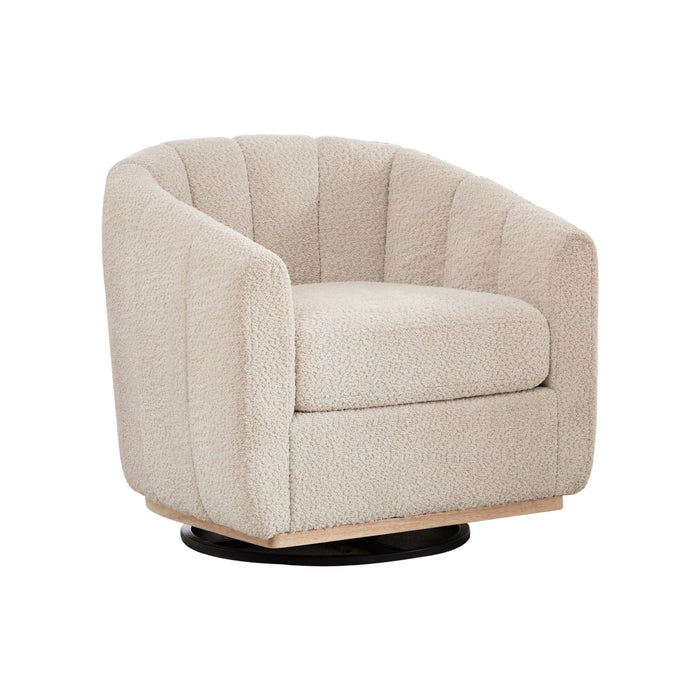 360° Swivel Upholstered Barrel Chair