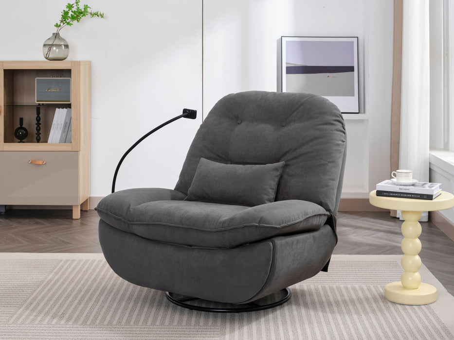 Power Recliner Swivel Glider USB Charger With Bluetooth Music Player, Sleep, Working, Game And Leisure