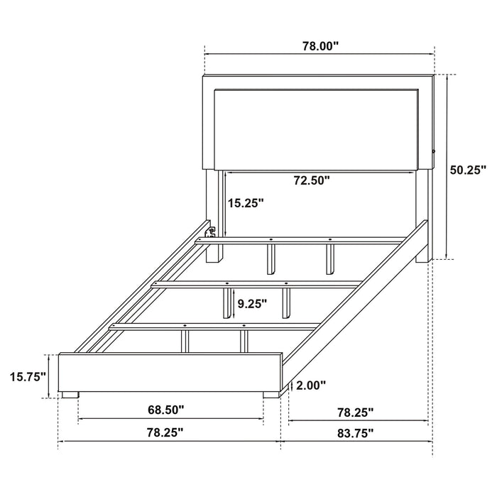 Jeremiah - Bedroom Set With LED Headboard