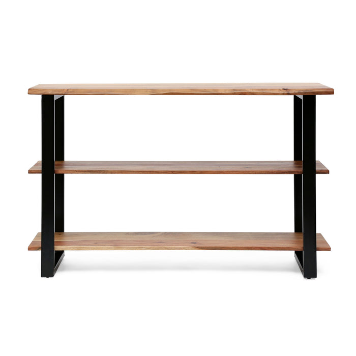 Industrial Media Console Table - Natural