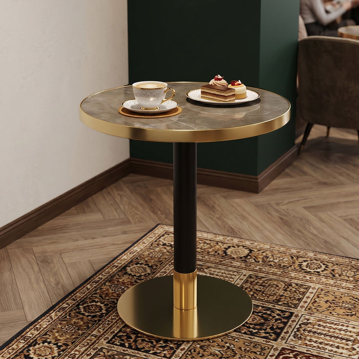 Round Table For Kitchen - Black / Gray / Gold