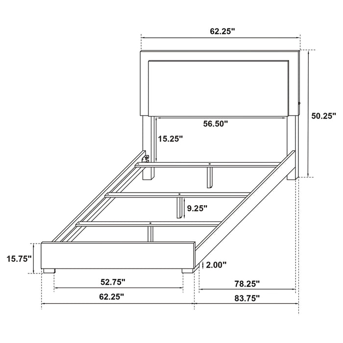 Jeremiah - 4 Piece Bedroom Set With LED Headboard