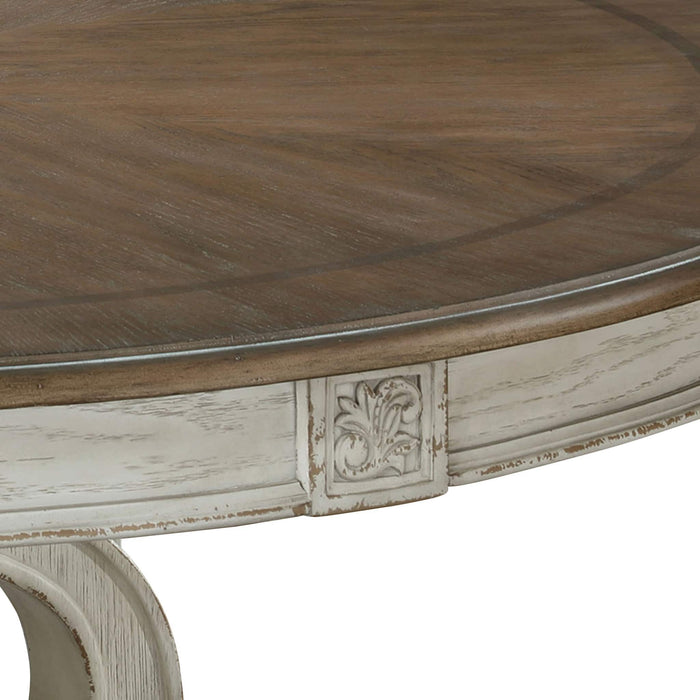 Elegant Dining Set Round Table And Side Chairs