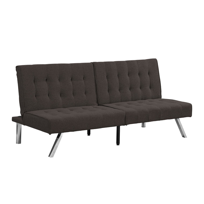 Modern Sofa Bed With Wood Frame And Stainless Legs
