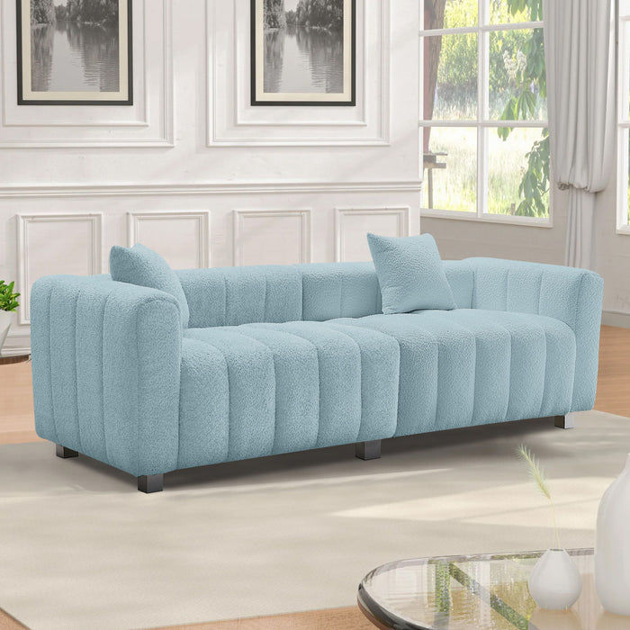 Modern 3 Seater Sofa With 2 Pillows