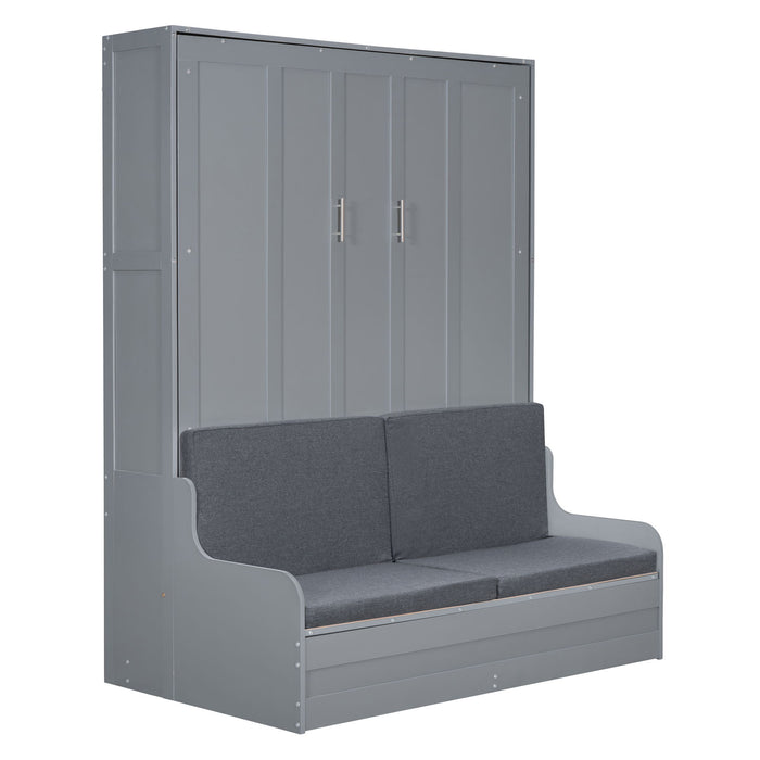 Murphy Wall Bed With Cushion, Space Saving Design, And Construction