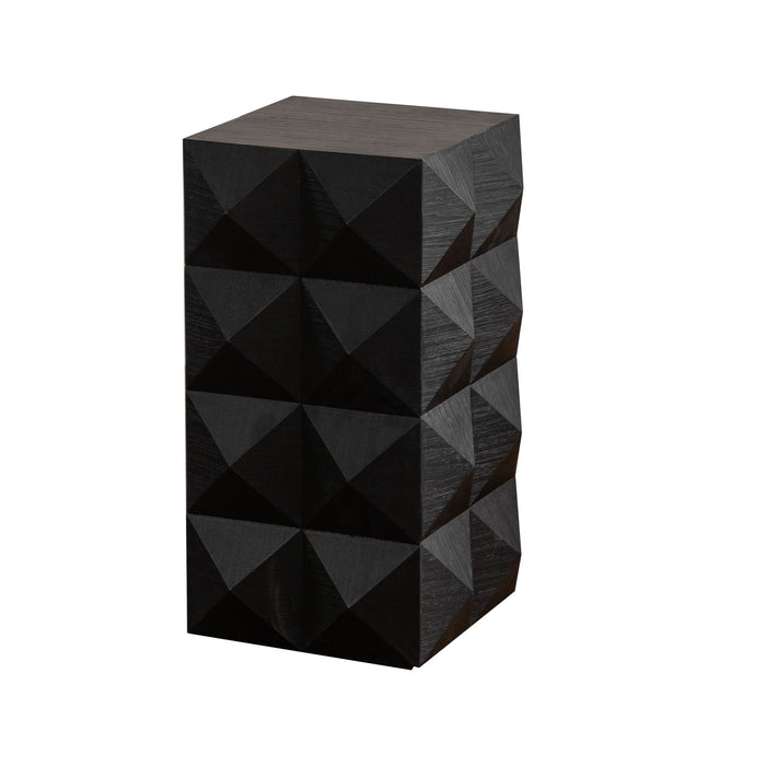 Side Table With 3D Embossed Pattern Design