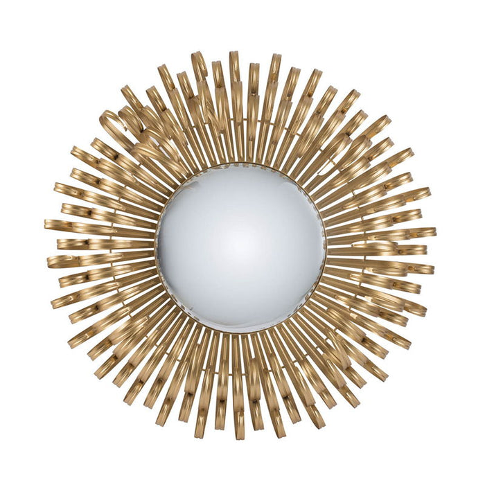 Sunburst Design Wall Mirror Decorative en For Entryway, Modern Living Room - Gold
