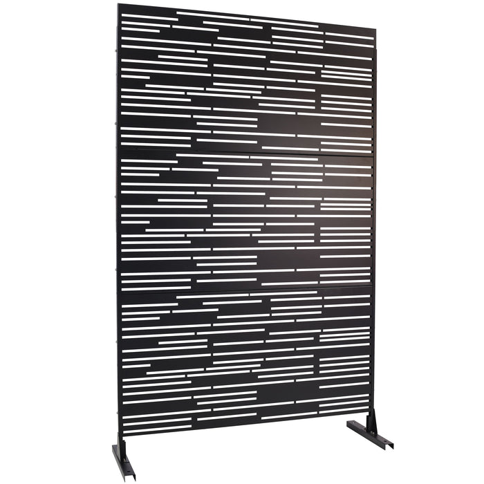 Outdoor & Indoor Freestanding Metal Privacy Screen
