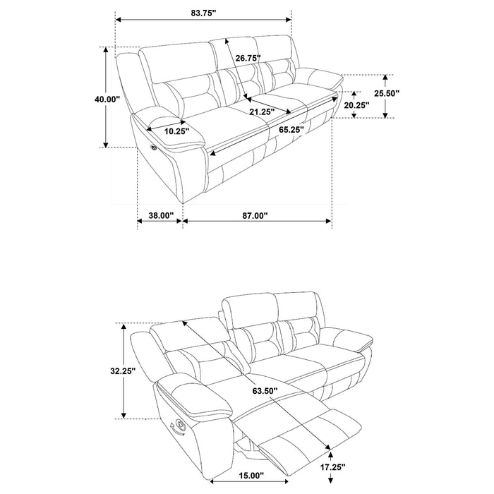 Brazelton - 2 Piece Pillow Top Arm Motion Living Room Set