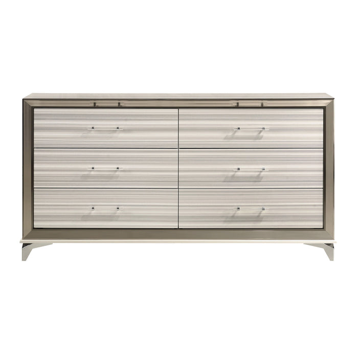 Star - 5 Pieces Bedroom Set Modern Design With LED