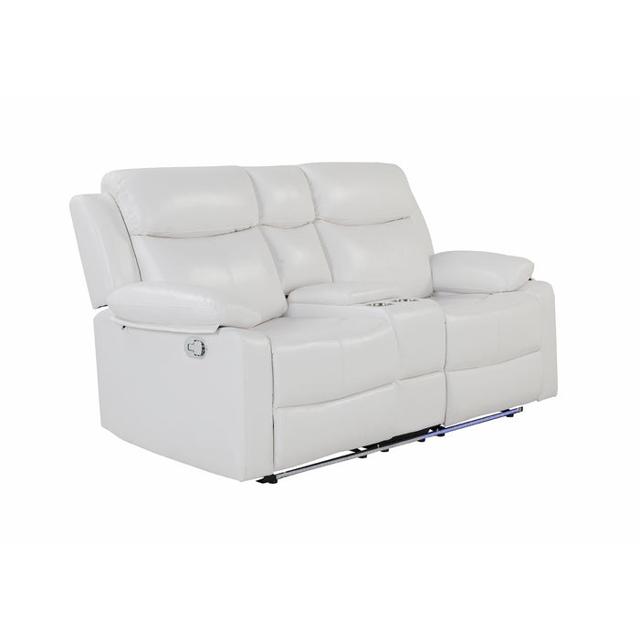 Blanche - Console Reclining Loveseat With LED Lights