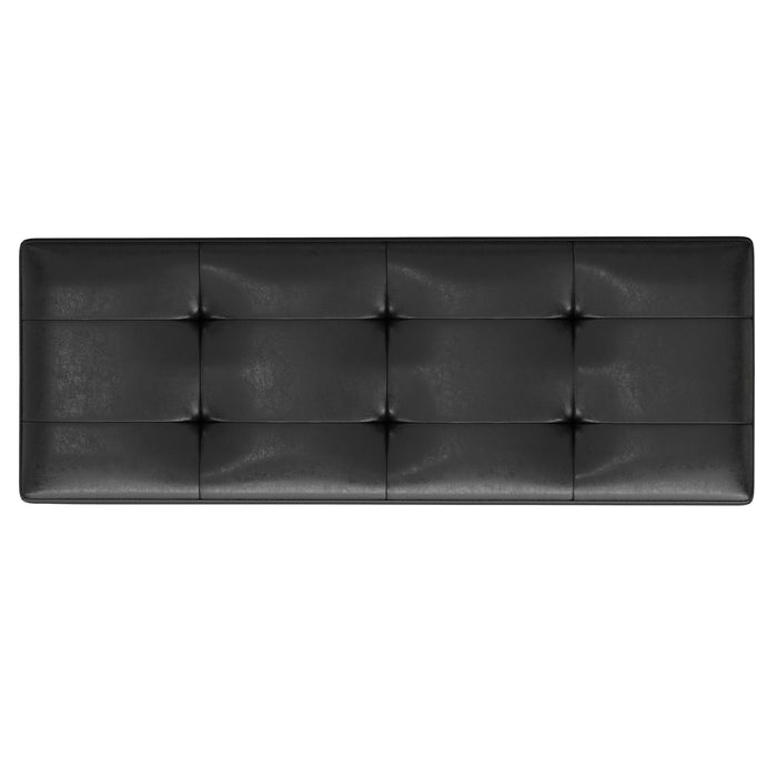 Shay - Large Square Coffee Table Storage Ottoman Mid-Century Style