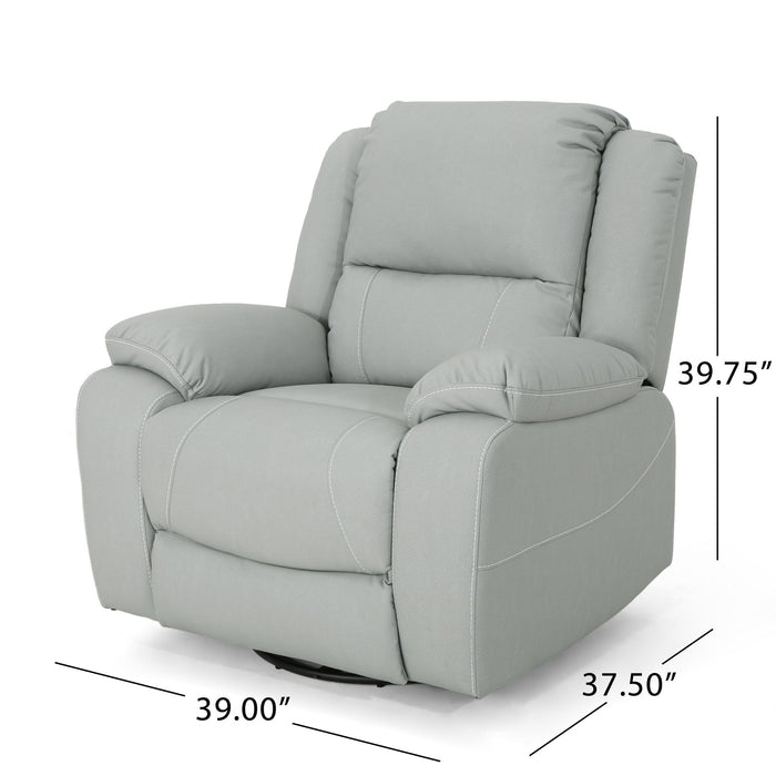 Stylish Wide Manual Swivel Standard Recliner