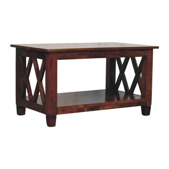 Belmont - X Frame Coffee Table - Brown
