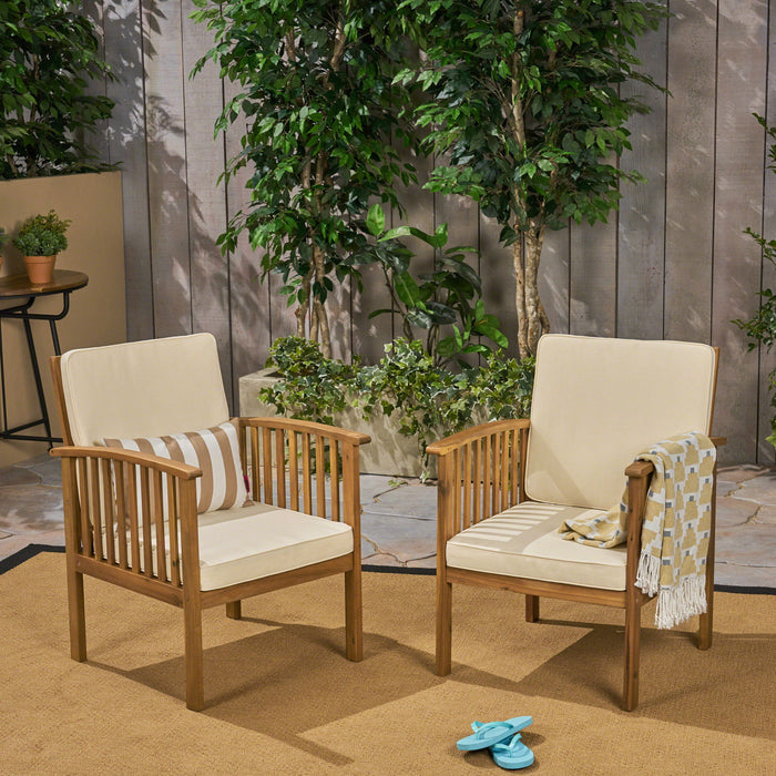 Casa - Acacia Club Chair Coastal Classic Outdoor Seating, Waterproof Fabric