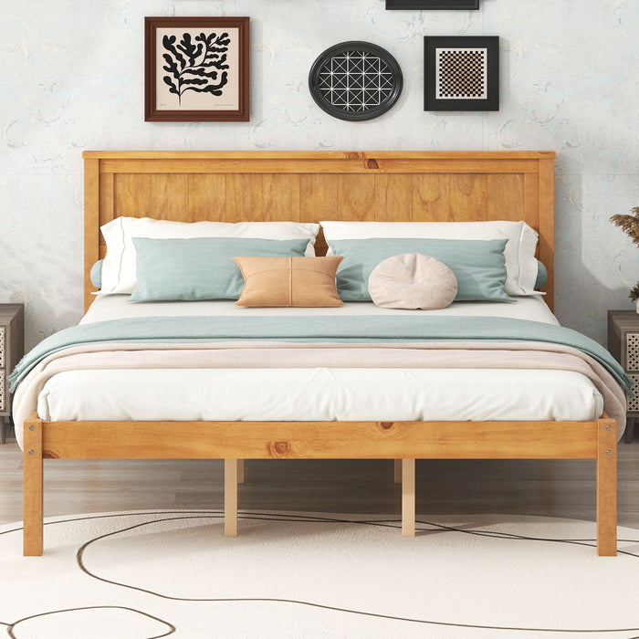 Platform Bed Frame With Headboard