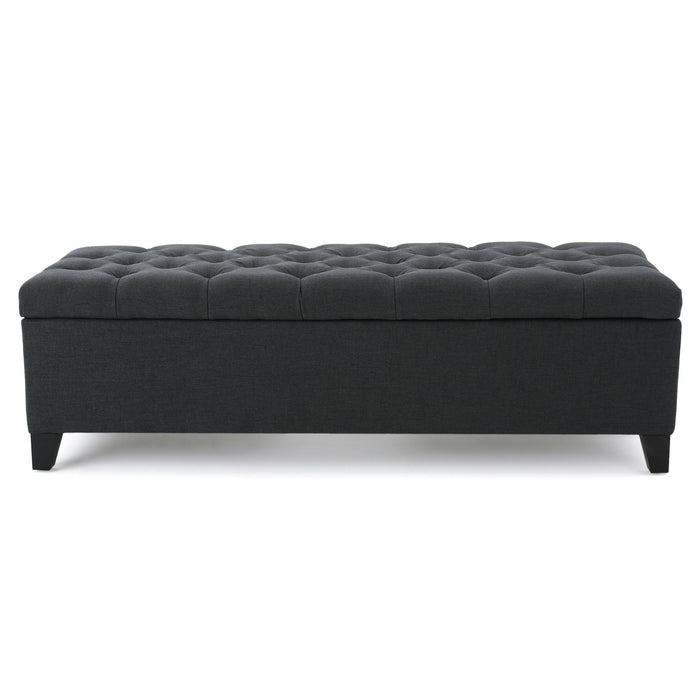 Glouster - Contemporary Storage Ottoman With Button Tufted Design