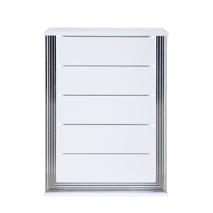 Moon - Smooth Chest With LED - White