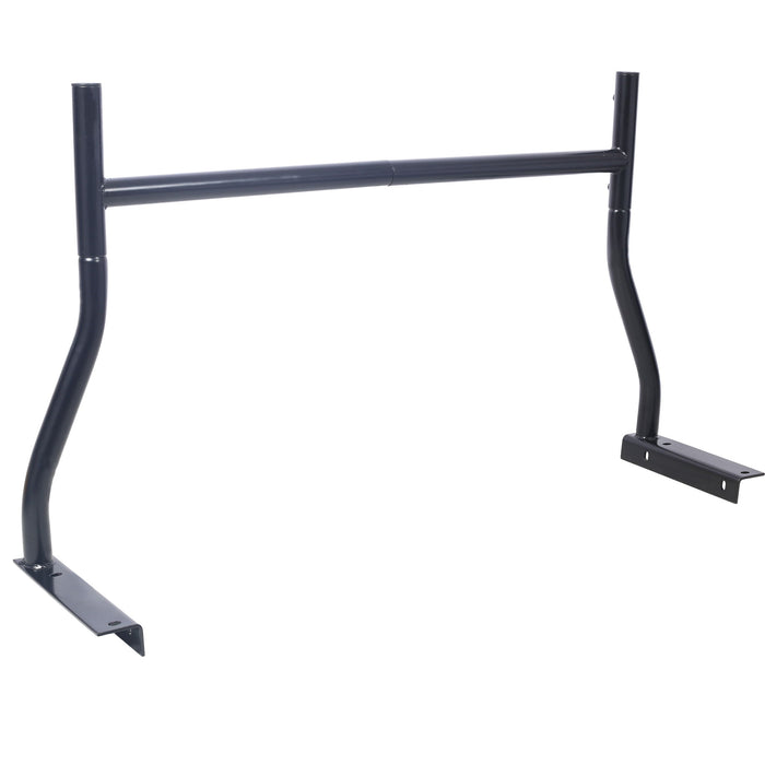 Universal Pick-Up Truck Rack 650 Lbs Adjustable Fit 2-Bars Utility Ladder Truck Cargo Rack - Black