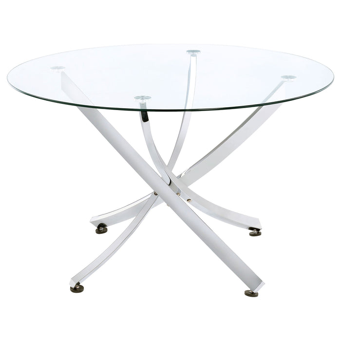 Compson - 5 Piece Dining Set - Chrome