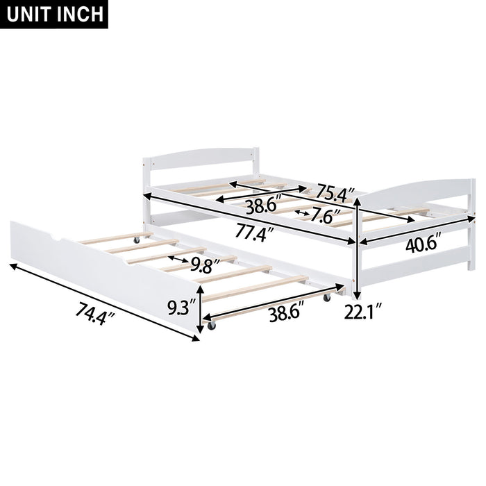 Platform Bed With Trundle