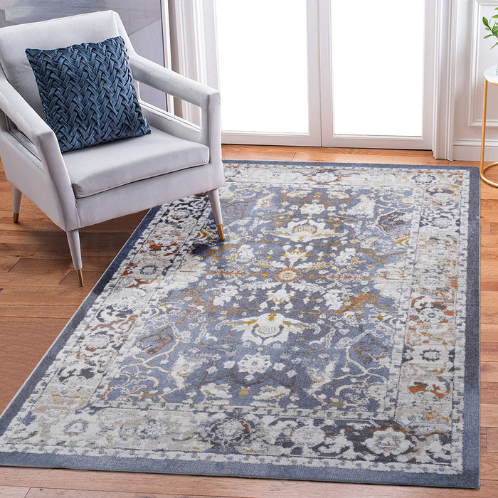 Payas - 6' X 9' Traditional Area Rug - Blue