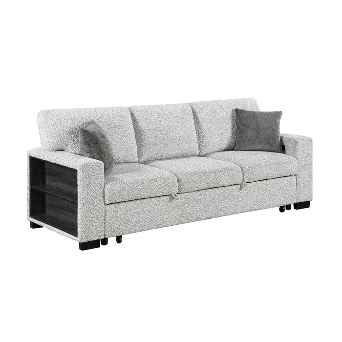 Prato - Sofa With Pull Out Sleeper And USB - Gray