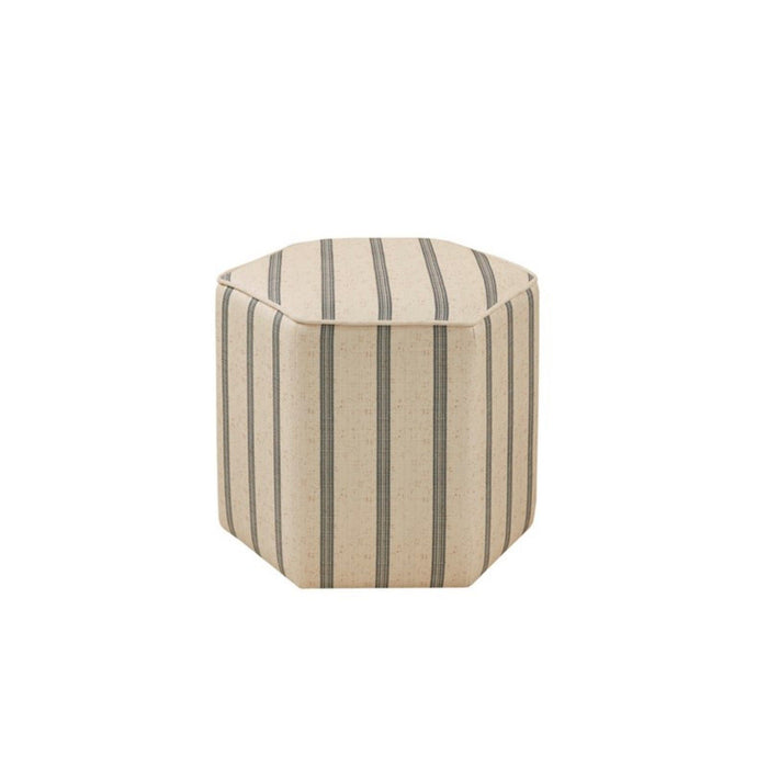 Accent Ottoman Printed Stripe