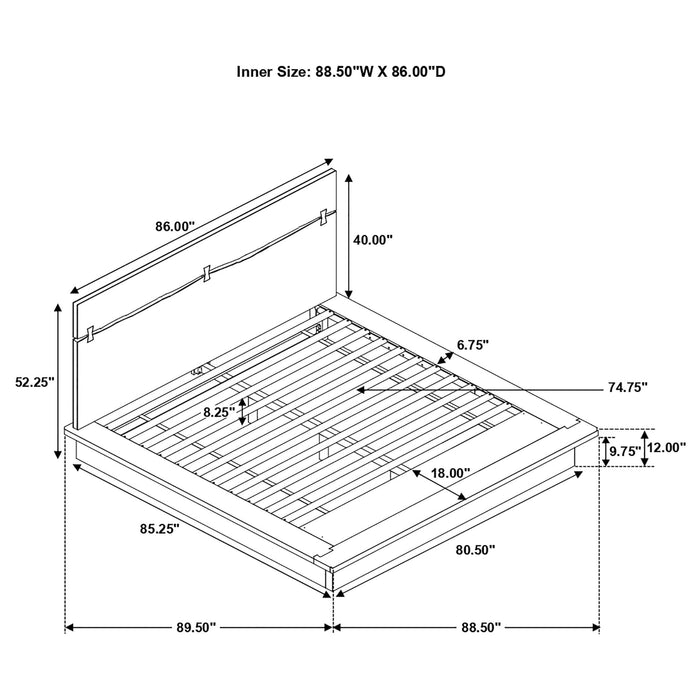 Beverly - Bedroom Set With Floating Base Design