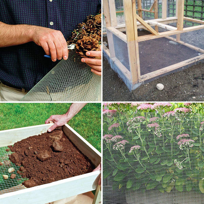 Galvanized Hardware Cloth, Wire Fence Roll For Gardening And Animal Protection - Silver