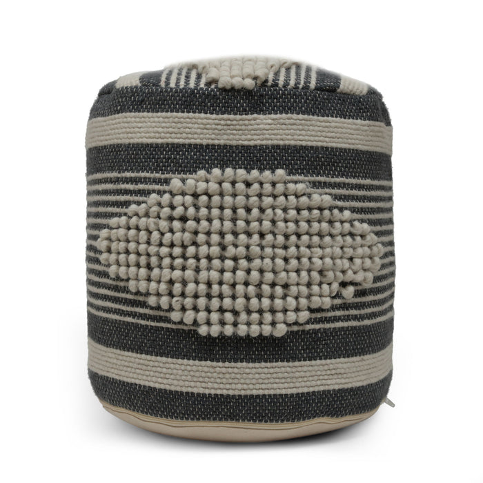 Diamond - Handcrafted Cylindrical Pouf