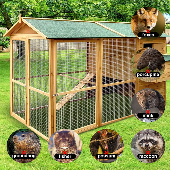 Galvanized Hardware Cloth, Chicken Wire Fence Roll For Garden And Animal Enclosures - Silver