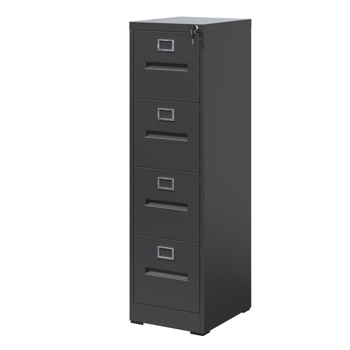 Premium Drawer File Cabinet With Lock, Metal Vertical Design, A4 Legal / Letter Size